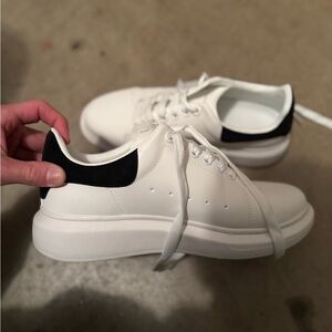 Alexander McQueen White and Black Sneakers